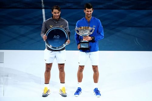 Rafael Nadal and Novak Djokovic