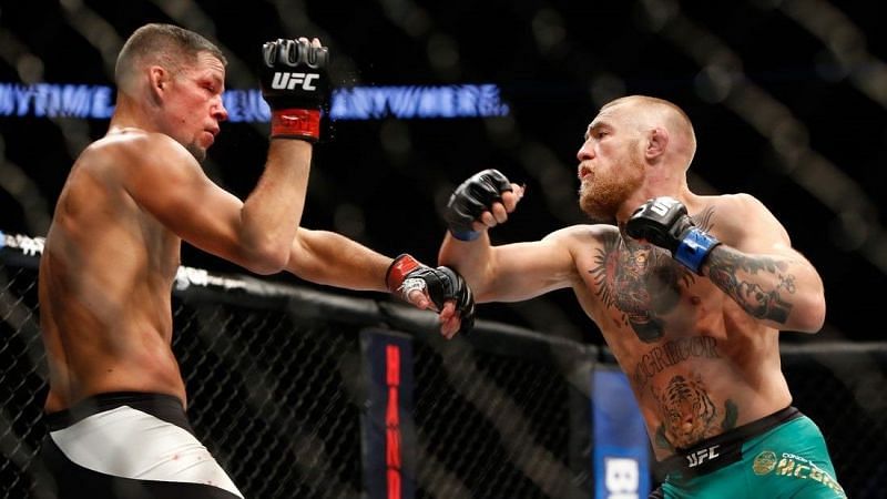 Nate Diaz and Conor McGregor have faced one another twice inside the Octagon