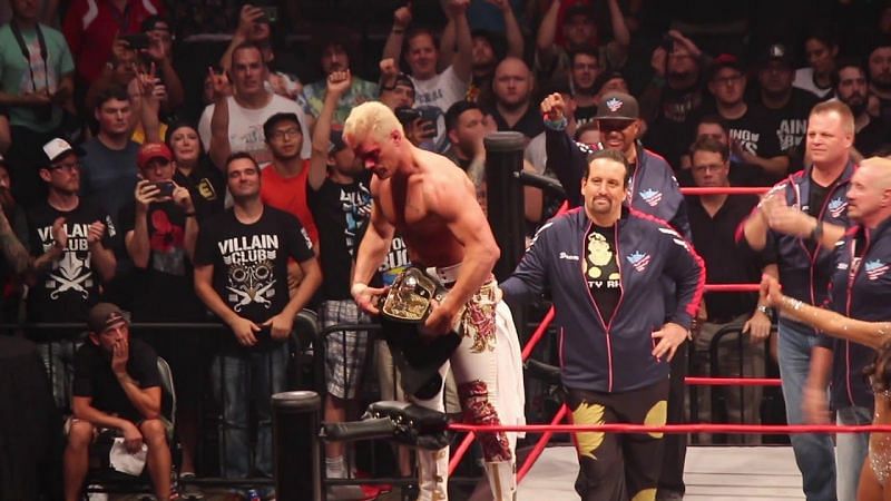 Cody Rhodes with the NWA Championship