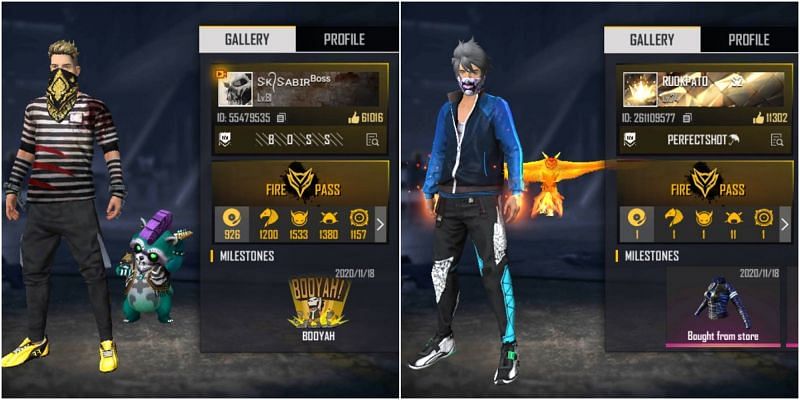 SK Sabir Boss vs RUOK FF: Who has the better stats in Free Fire?