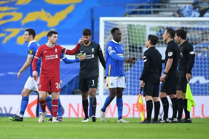 Brighton and Hove Albion 1-1 Liverpool: 5 Talking Points as late VAR drama sees Merseyside giants drop points | Premier League 2020-21
