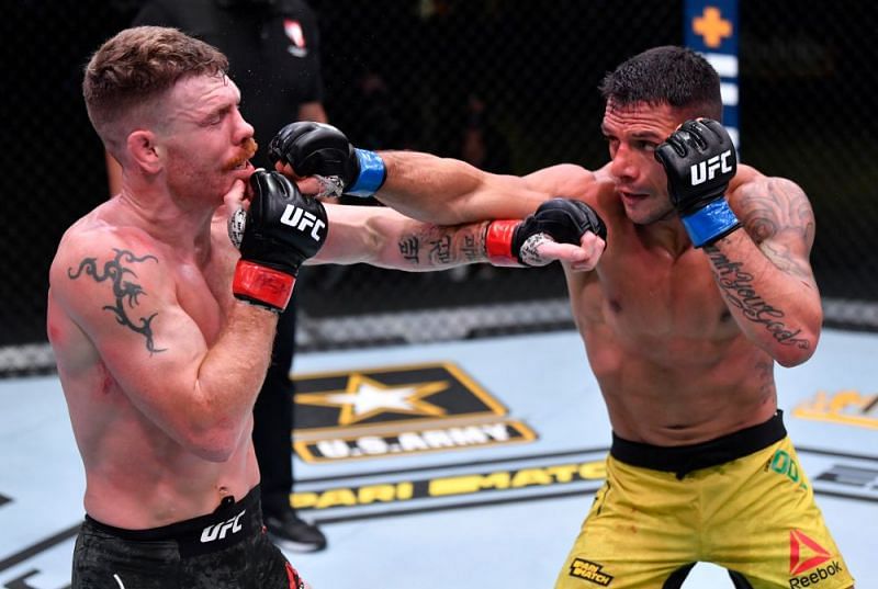 Rafael dos Anjos outworked Paul Felder in last night&#039;s UFC main event.