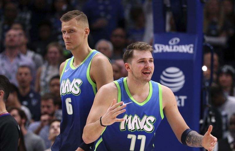 Luka Doncic and Kristaps Porzingis