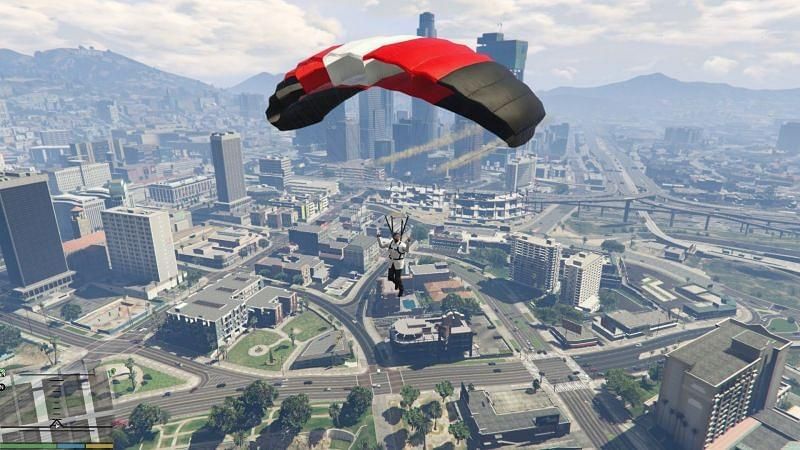 gta 5 parachute use