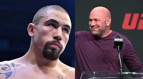 Robert Whittaker (left); Dana White (right)