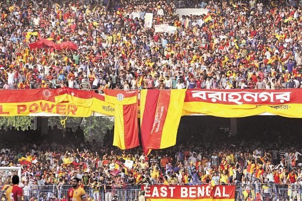 SC East Bengal fans in the Kolkata Derby