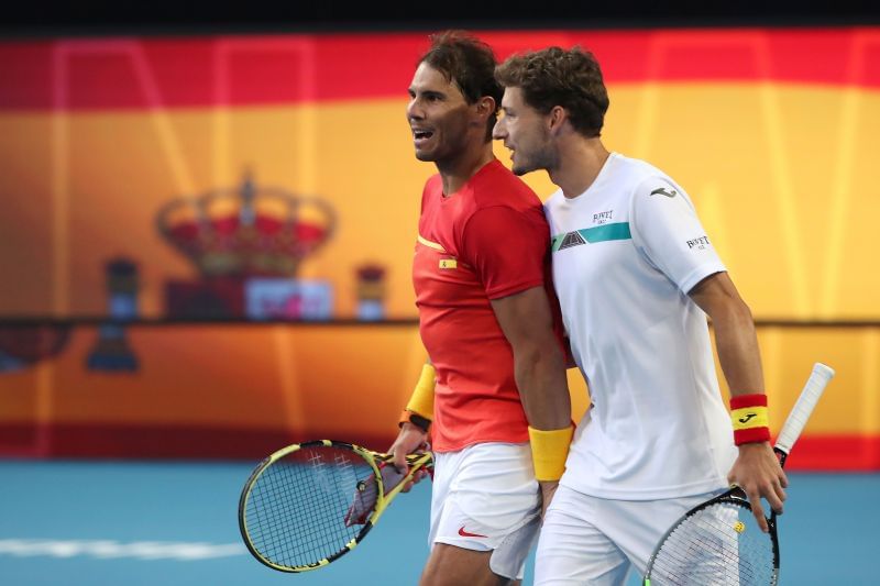 Rafael Nadal and Pablo Carreno Busta