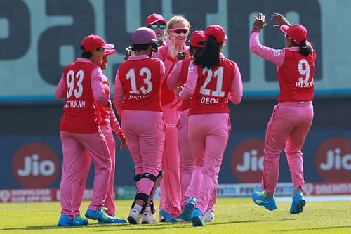 Trailblazers in action in the Women's T20 Challenge. Image credits - IPL