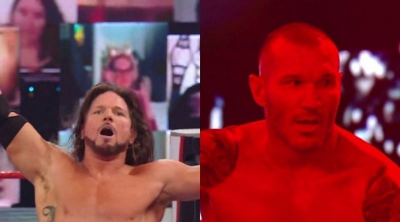 AJ Styles won against a frightened Randy Orton