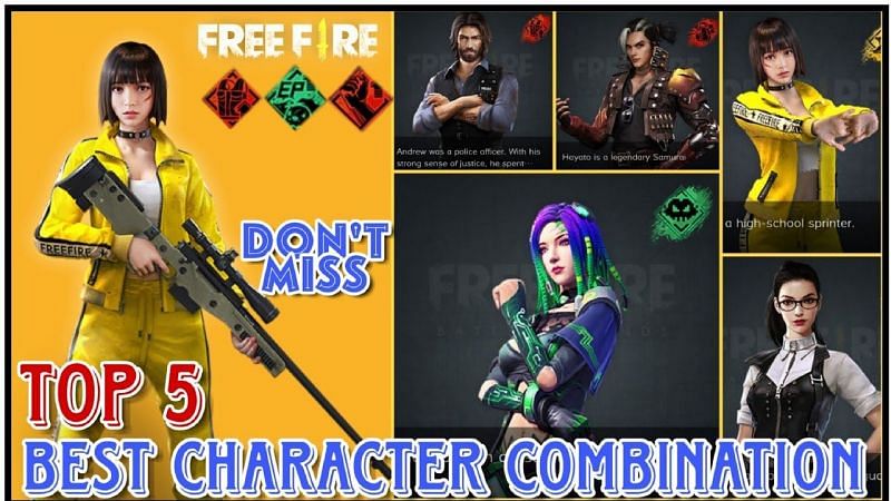 5 best character combinations in Free Fire with DJ Alok