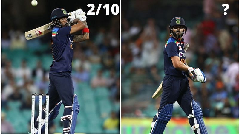 KL Rahul (L) had a poor outing against Australia