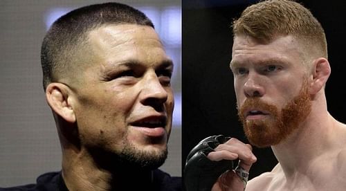 Nate Diaz (left); Paul Felder (right)