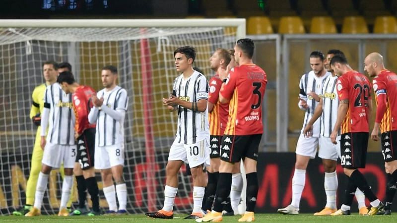 Juventus dropped points for the fifth time in the Serie A this season in nine games.