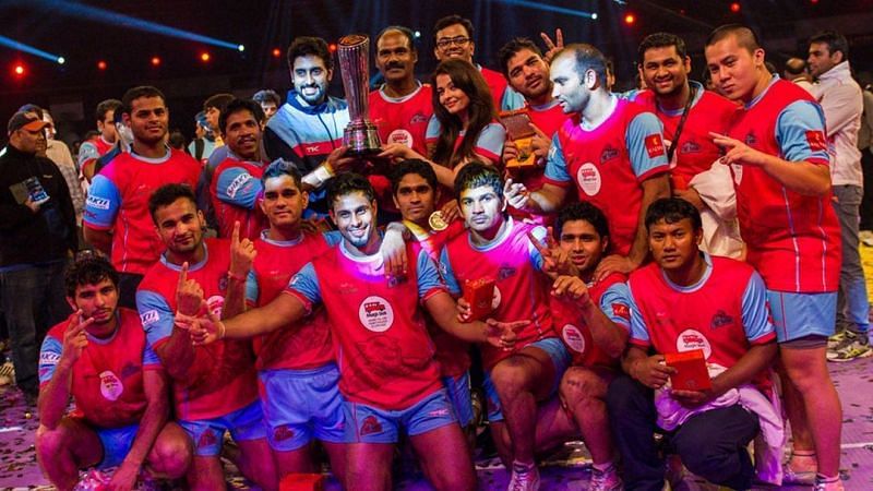 Jaipur Pink Panthers were the first ever champions of the Pro Kabaddi League.