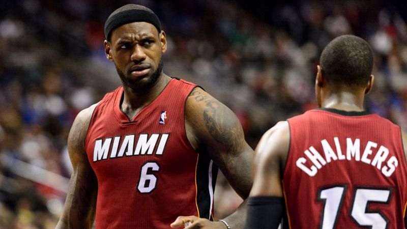 LeBron James and Mario Chalmers.