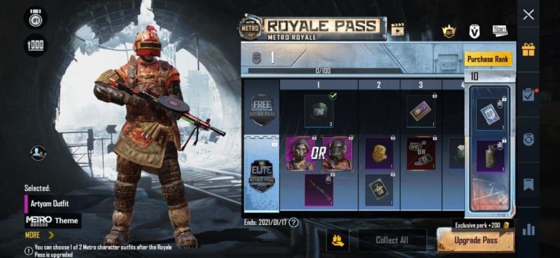  PUBG Mobile Season 16 skins outfits and RP rewards