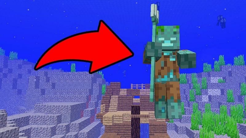 Killing Drowned is the only way for Minecraft players to get their hands on the weapon (Image via Bigbst4tz2/YouTube)