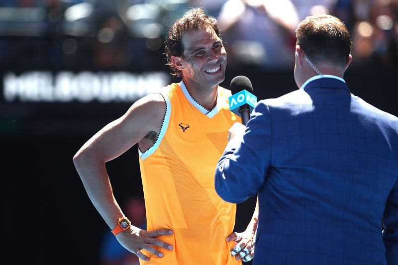 "No idea, I'm so sorry" - Rafael Nadal when asked how many titles he
