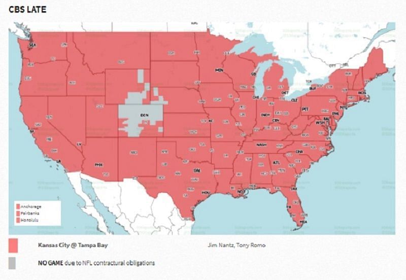 Coverage map: CBS Late