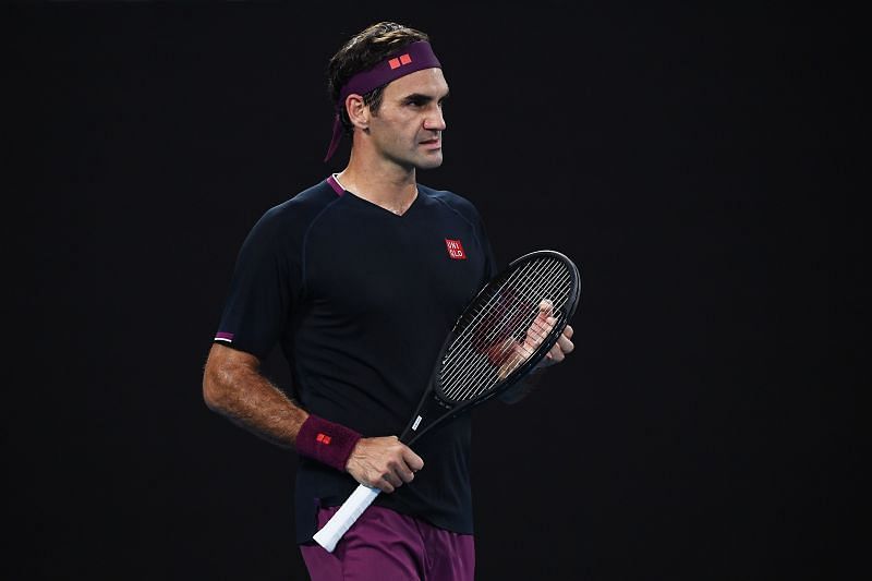 Roger Federer at the 2020 Australian Open