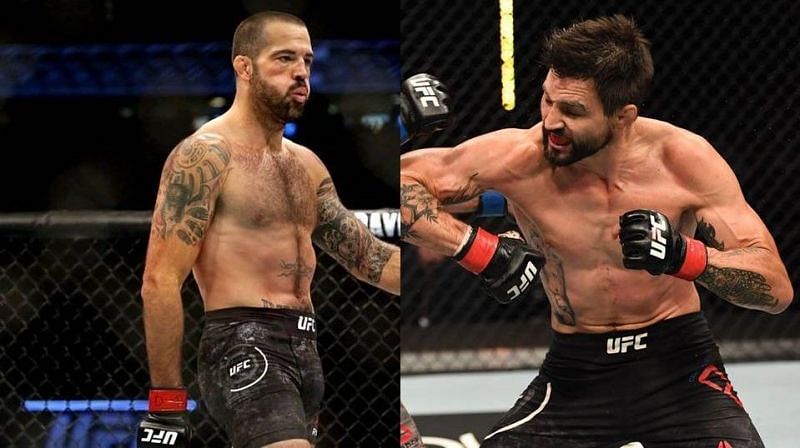 Matt Brown (left); Carlos Condit (right)