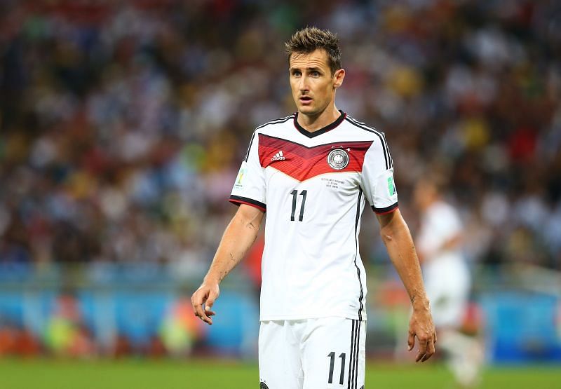 Miroslav Klose playing for Germany