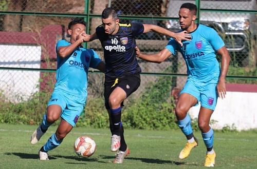 A glimpse of the Odisha FC training session 