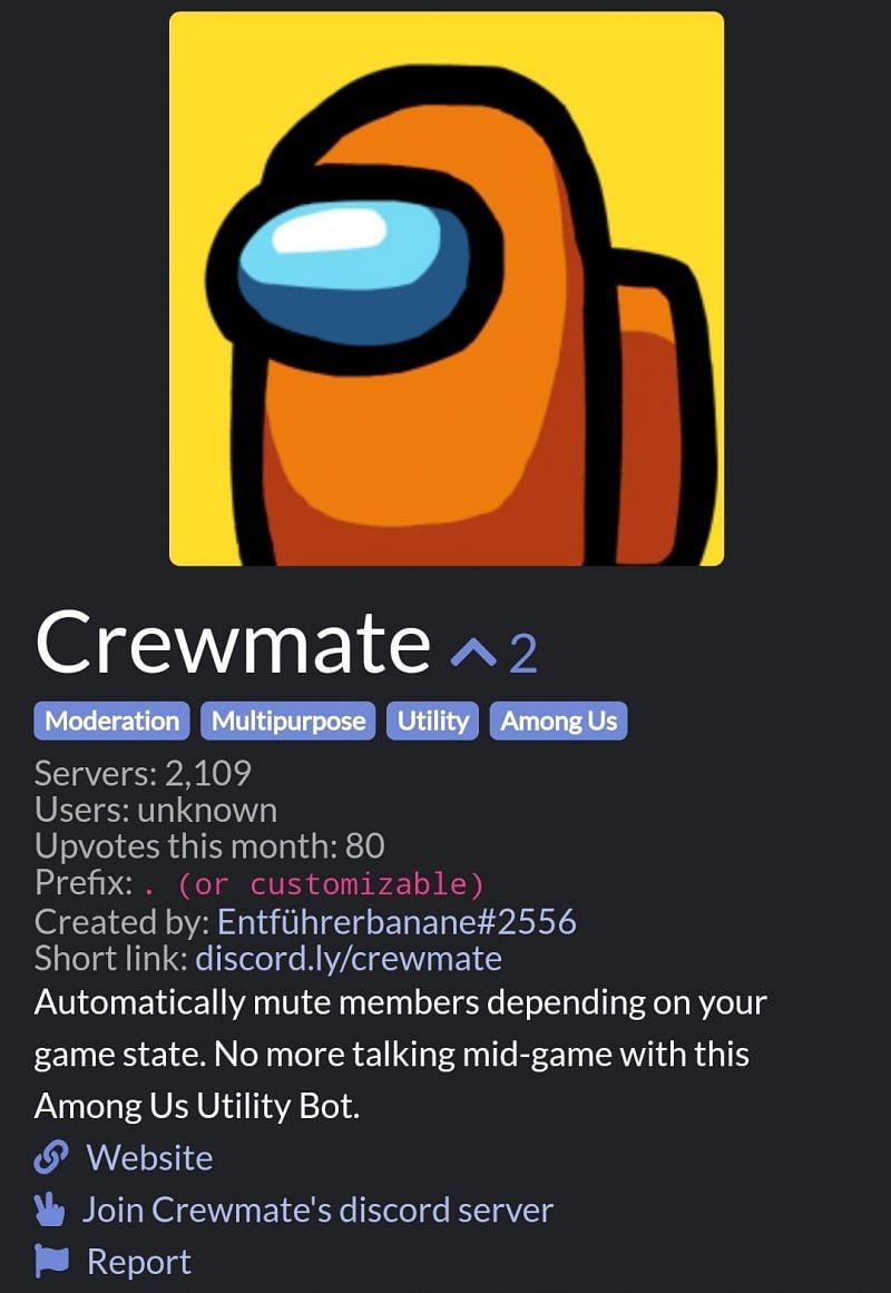 Among Us Discord Bot Auto Mute (Integration) 