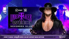 BT Sport announce Undertaker Week starting November 16th