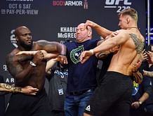 Watch: UFC heavyweight Derrick Lewis pulls off an insane last minute KO of Alexander Volkov after losing the fight up till then!