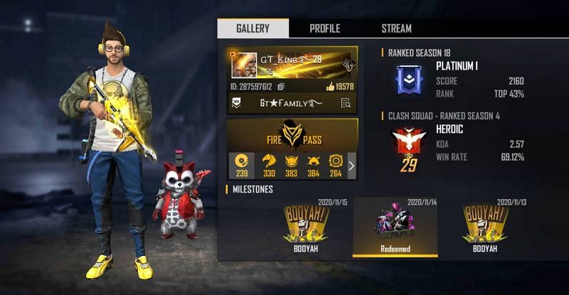 GT King&#039;s Free Fire ID