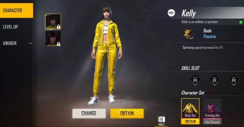 Kelly is a popular character with the passive ability (Image via Free Fire)