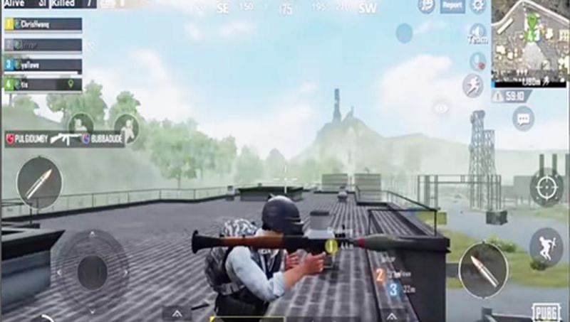 A missile launcher in PUBG Mobile Lite (Image via BGR India)