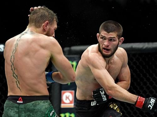 Khabib Nurmagomedov (right)