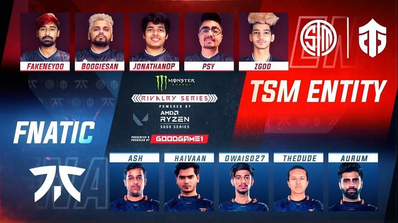 TSM Entity spectacularly won the Valorant Rivalry Series over Fnatic India (Image via - GoodGame1 YouTube)