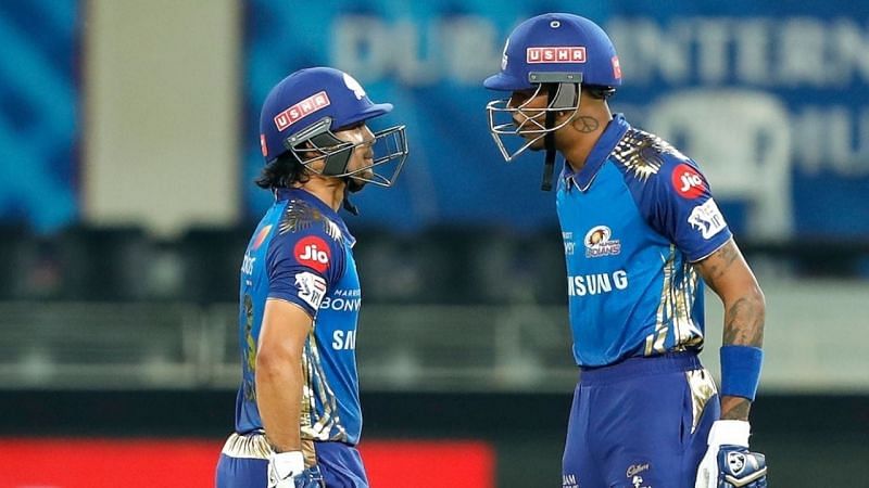 Hardik Pandya and Ishan Kishan smashed 92 runs off the final six overs to bolster MI to a score of 200 in Qualifier 1