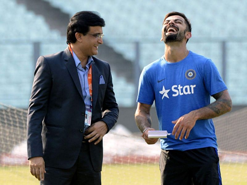 Virat Kohli (R) and Sourav Ganguly (L) have been two of India&#039;s most successful Test captains