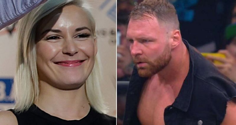 Renee Young and Jon Moxley