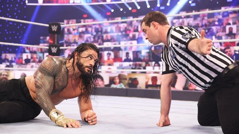 Roman Reigns is not thrilled with the two count at WWE Survivor Series.