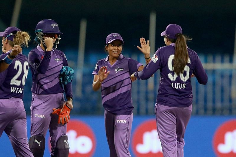 Ekta Bisht was the pick of the bowlers for Velocity. Image credit - IPL