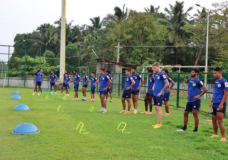 ATK Mohun Bagan in training.