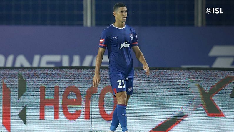 Cleiton Silva bagged Bengaluru FC&#039;s opening goal with a well-placed header (Credits: ISL)