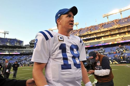 Peyton Manning with the Indianapolis Colts