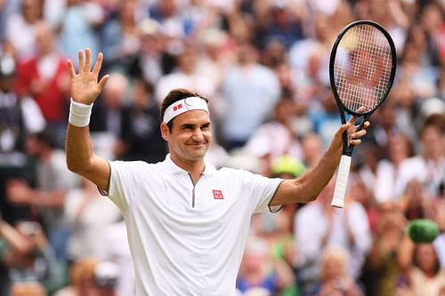 Roger Federer at Wimbledon 2019