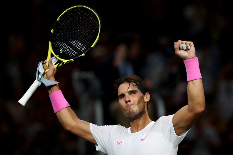 Rafael Nadal at the 2019 Rolex Paris Masters