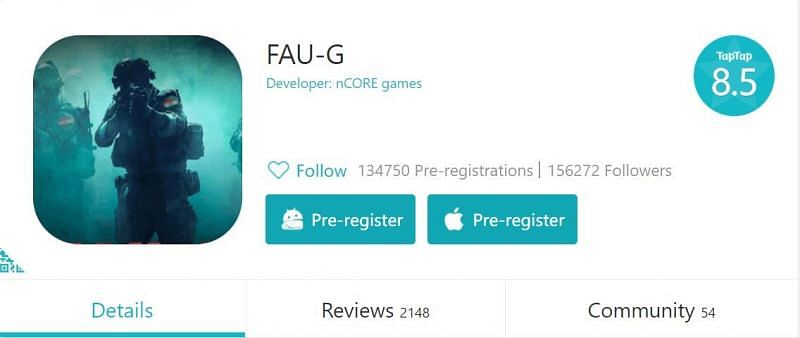 The unverified TapTap page has over 134k pre-registration