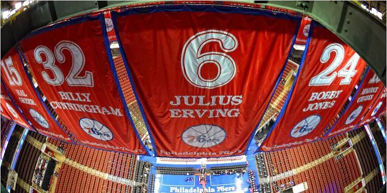 Every retired number in the storied history of the Philadelphia 76ers