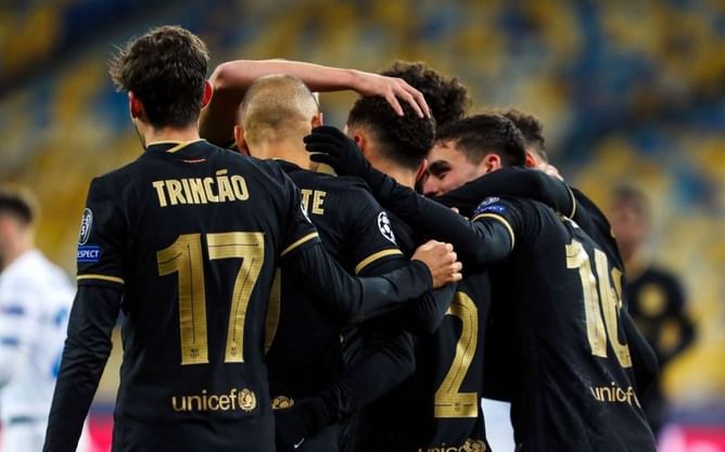 Dynamo Kyiv 0-4 Barcelona: Player Ratings as Catalans turn on the style in Lionel Messi’s absence | UEFA Champions League 2020-21