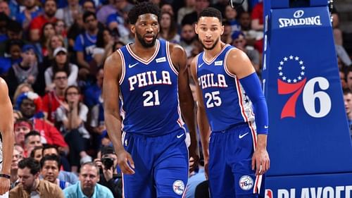 Ben Simmons and Joel Embiid