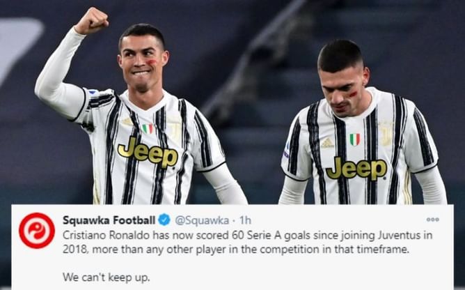Twitter explodes as Cristiano Ronaldo's brace helps Juventus beat Cagliari 2-0